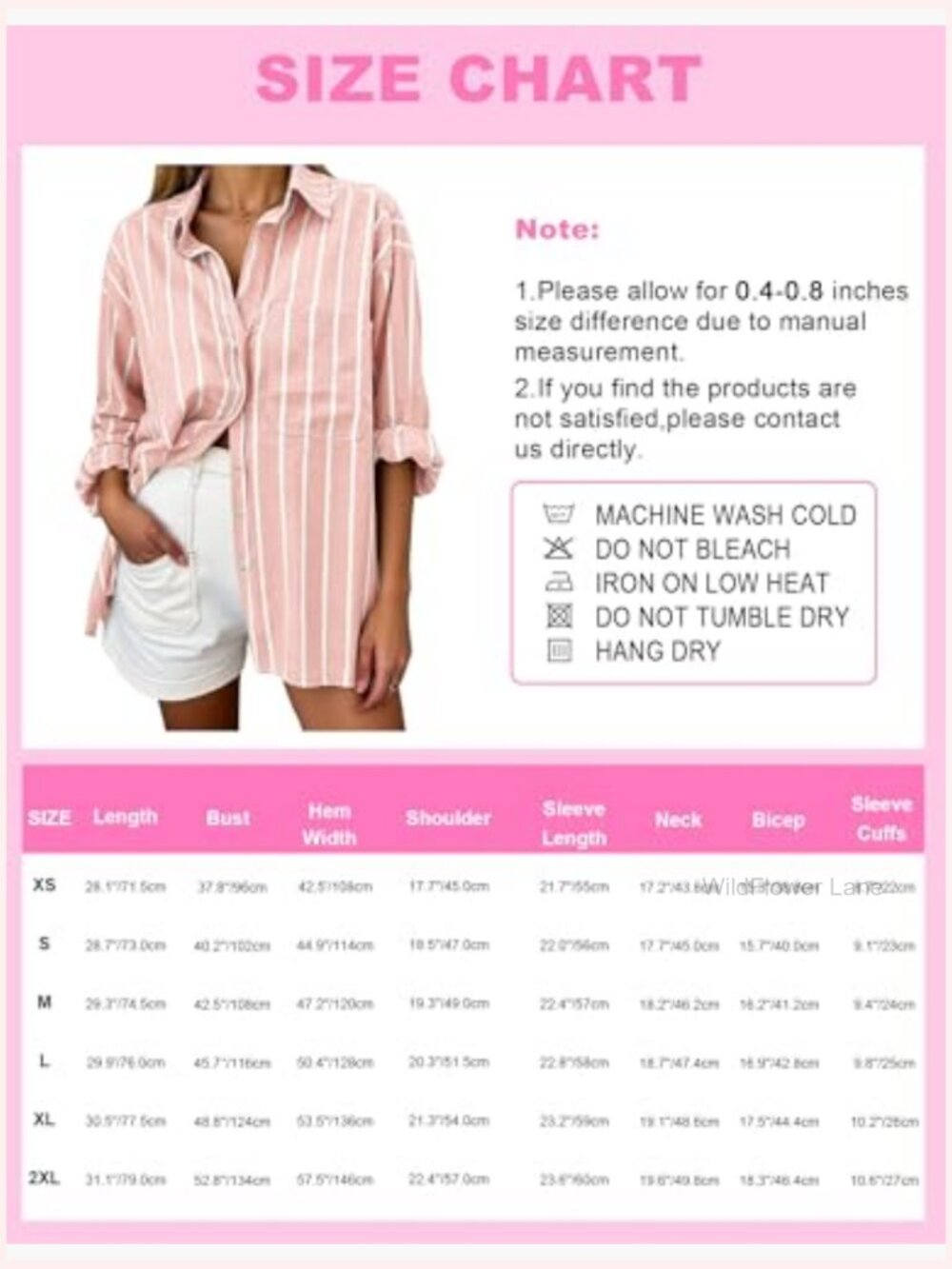 Oversized Linen Button Down Shirt Long Sleeve Collared Blouse with Pocket Beach - Picture 6 of 7